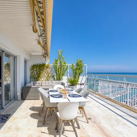 Exclusif Rooftop Vue Mer Terrasse Piscine Garage Lejlighed Saint-Laurent-du-Var